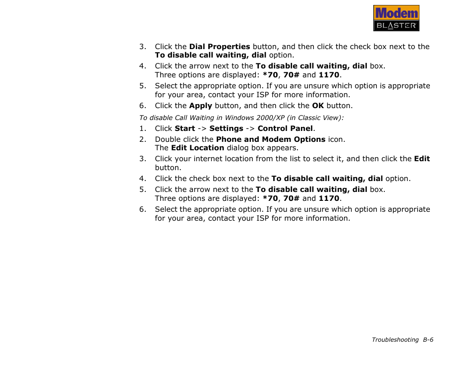 CREATIVE Modem Blaster V.92 PCMCIA DI5611 User Manual | Page 38 / 40