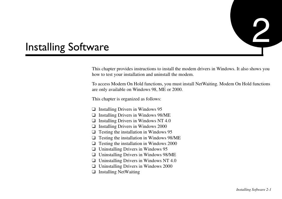 Installing software | CREATIVE Blaster v.92 External User Manual | Page 13 / 35