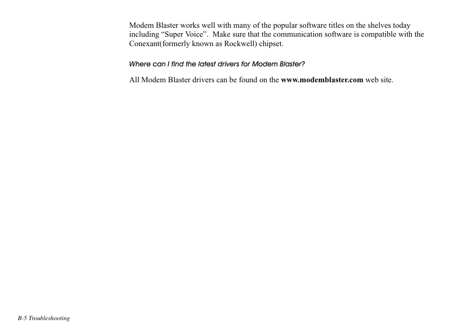 CREATIVE Blaster v.92 External User Manual | Page 33 / 35