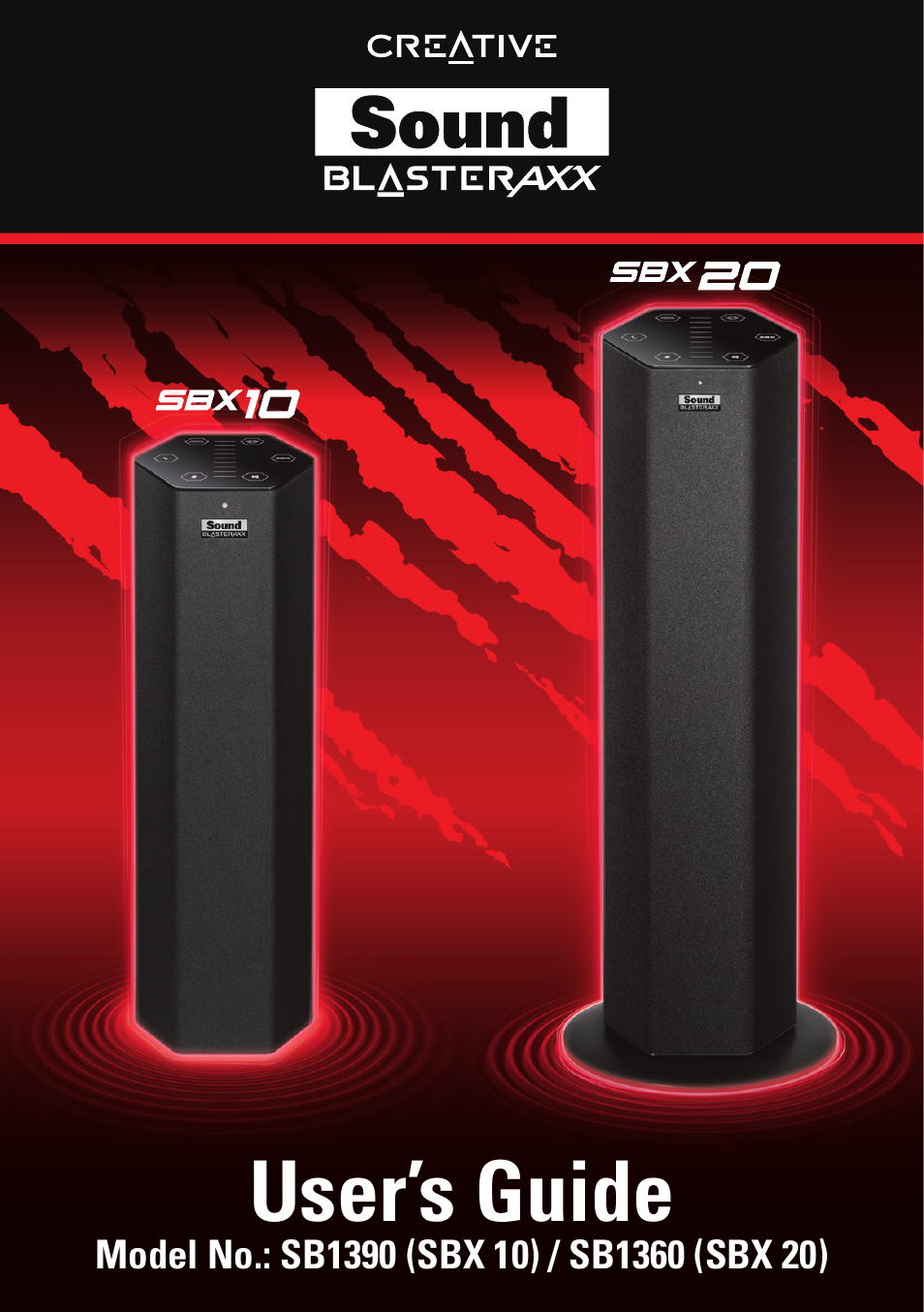 CREATIVE Sound BlasterAxx SB1390 (SBX10) User Manual | 33 pages