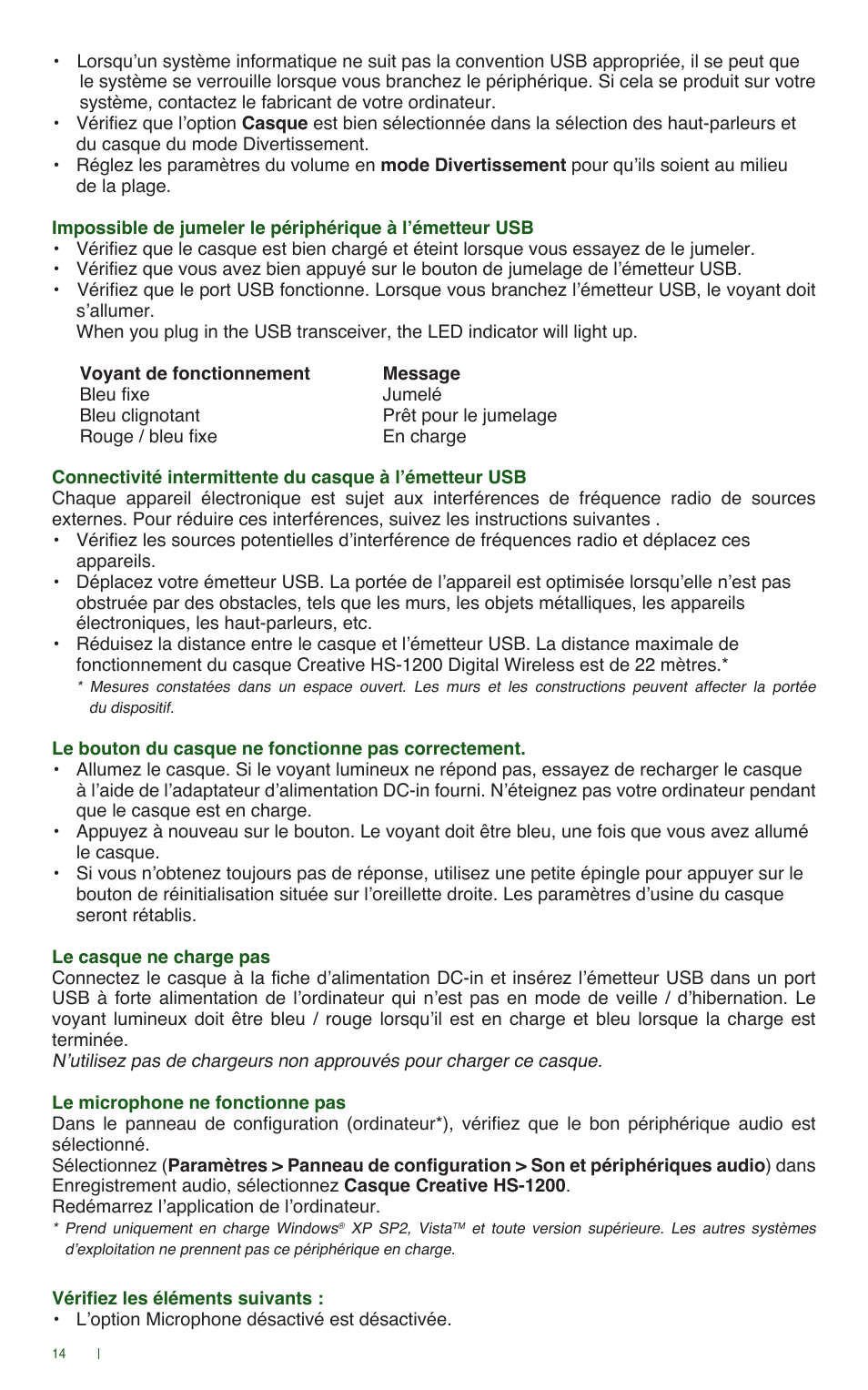 CREATIVE Digital Wireless Gaming Headset HS-1200 User Manual | Page 16 / 52