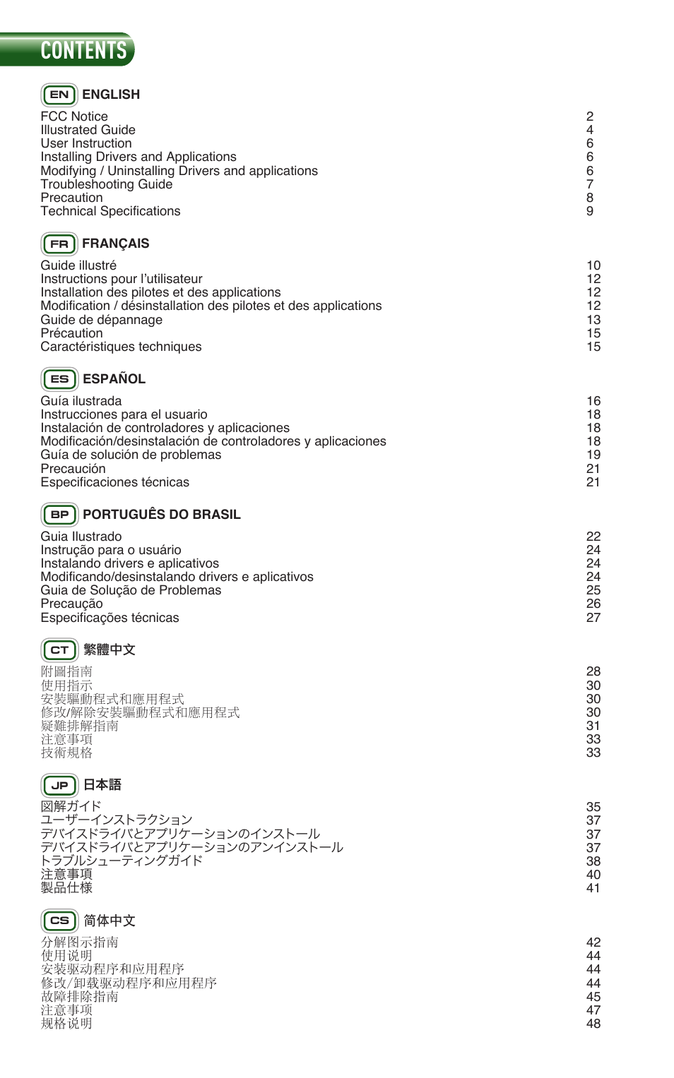 CREATIVE Digital Wireless Gaming Headset HS-1200 User Manual | Page 3 / 52