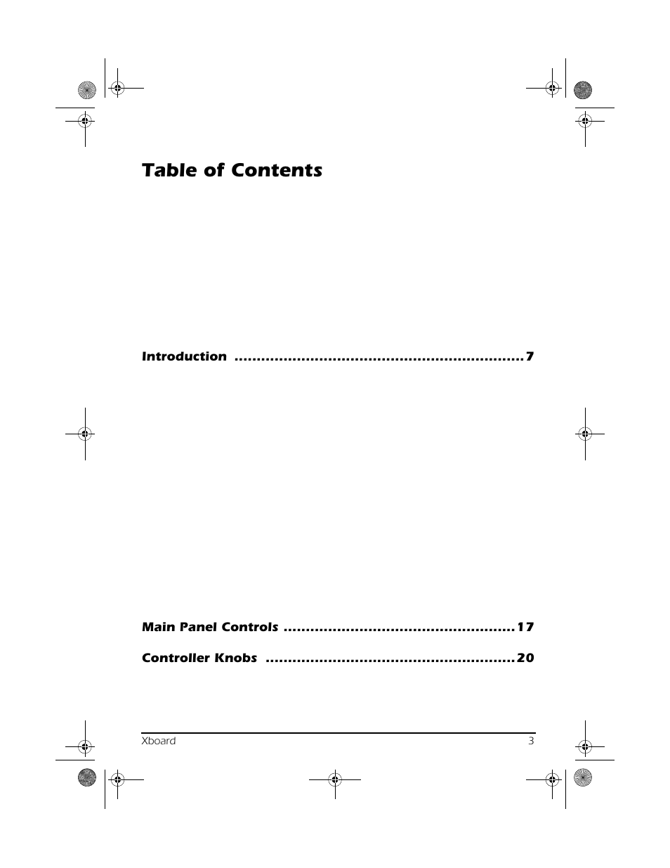 CREATIVE X Board.book E-MU User Manual | Page 3 / 73