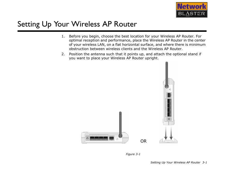 Setting up your wireless ap router | CREATIVE Network Blaster Wireless Access Point Router CW2202 User Manual | Page 15 / 65