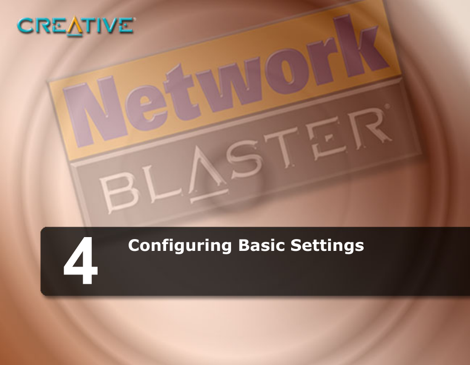 Configuring basic settings | CREATIVE Network Blaster Wireless Access Point Router CW2202 User Manual | Page 18 / 65
