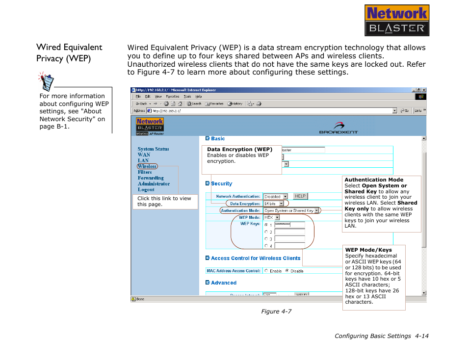 Wired equivalent privacy (wep), Standards: wired, Equivalent privacy (wep) and wi-fi protec | CREATIVE Network Blaster Wireless Access Point Router CW2202 User Manual | Page 32 / 65