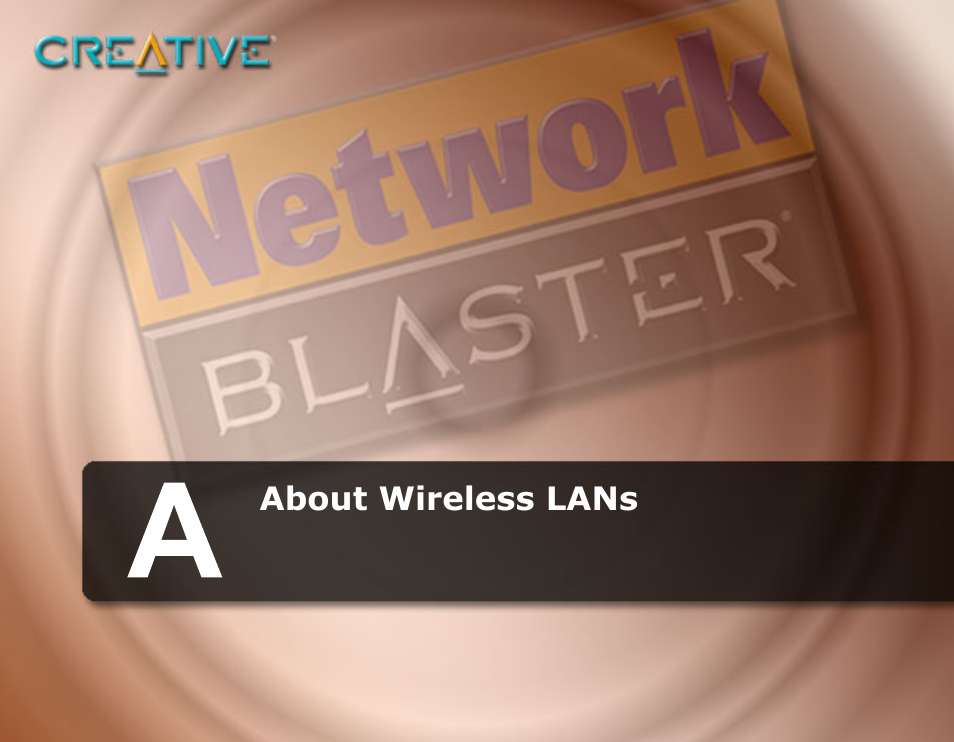 About wireless lans, A about wireless lans | CREATIVE Network Blaster Wireless Access Point Router CW2202 User Manual | Page 43 / 65