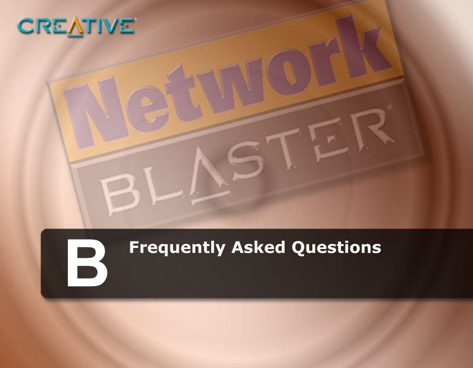 Frequently asked questions | CREATIVE Network Blaster Wireless Access Point Router CW2202 User Manual | Page 48 / 65