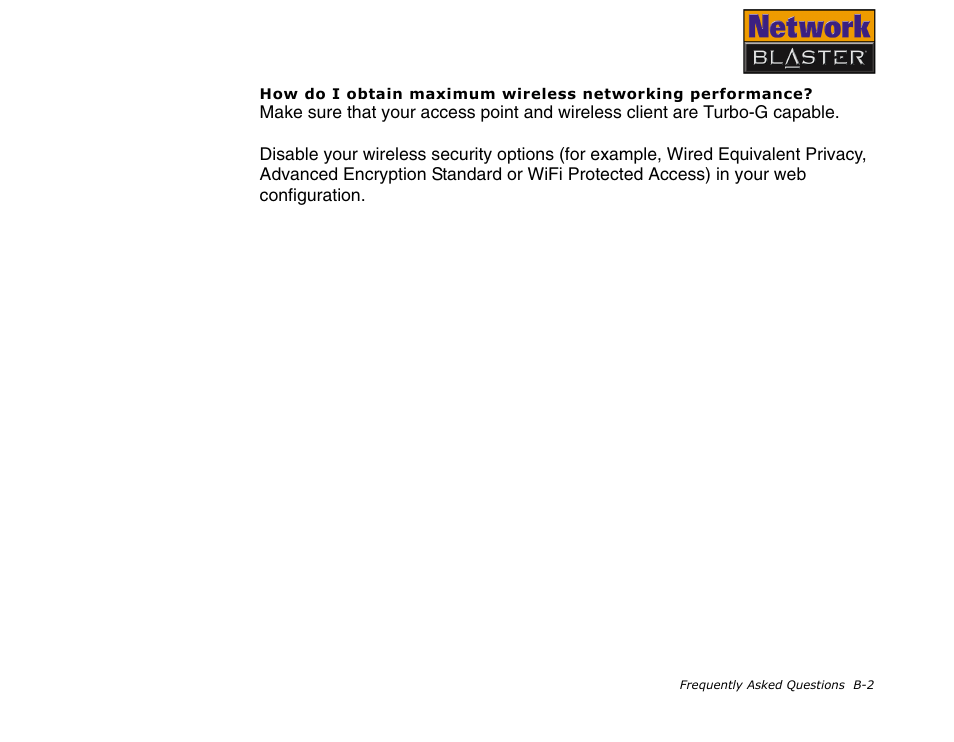 CREATIVE Network Blaster Wireless Access Point Router CW2202 User Manual | Page 50 / 65