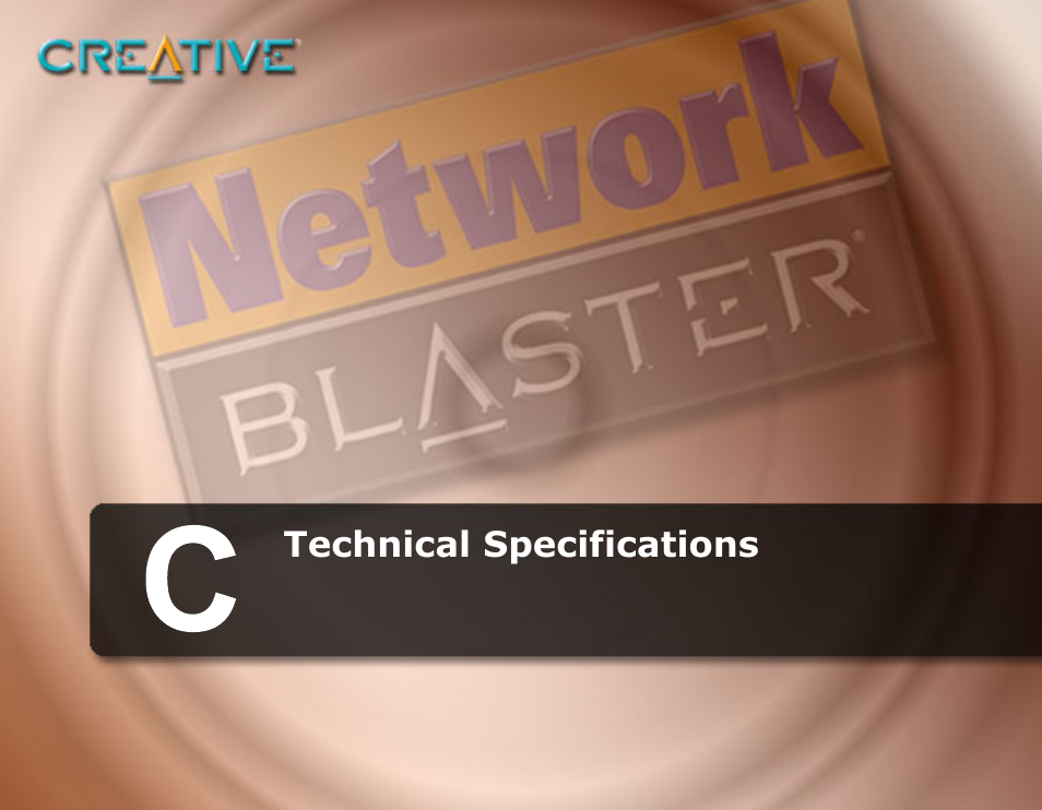 Technical specifications, C technical specifications | CREATIVE Network Blaster Wireless Access Point Router CW2202 User Manual | Page 51 / 65