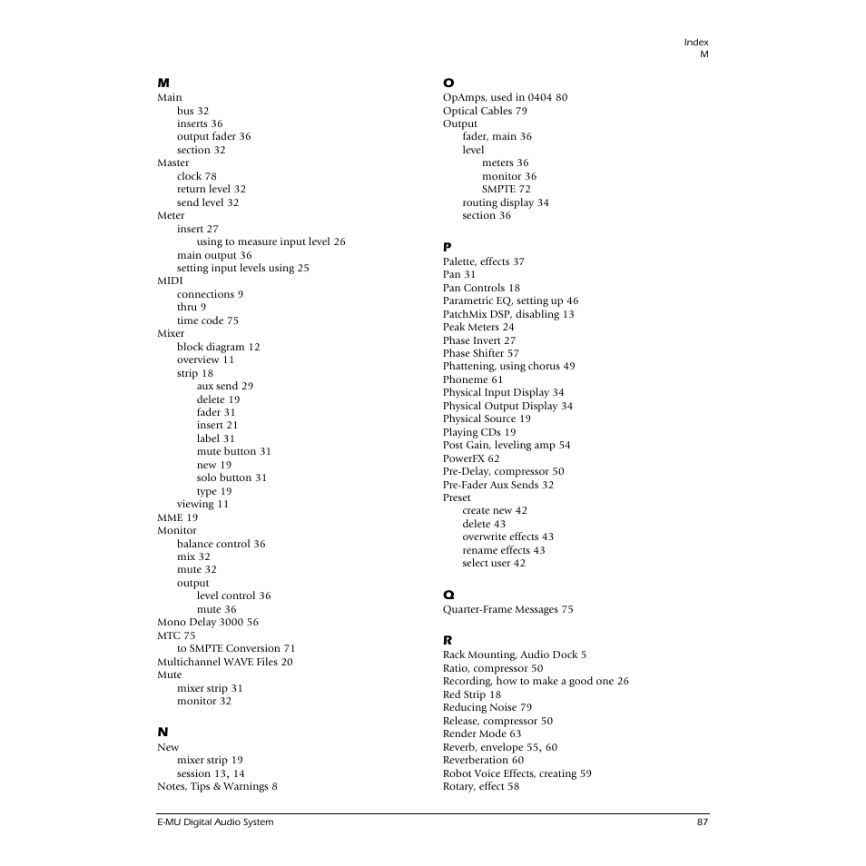 E-MU 0404 PCI User Manual | Page 95 / 96