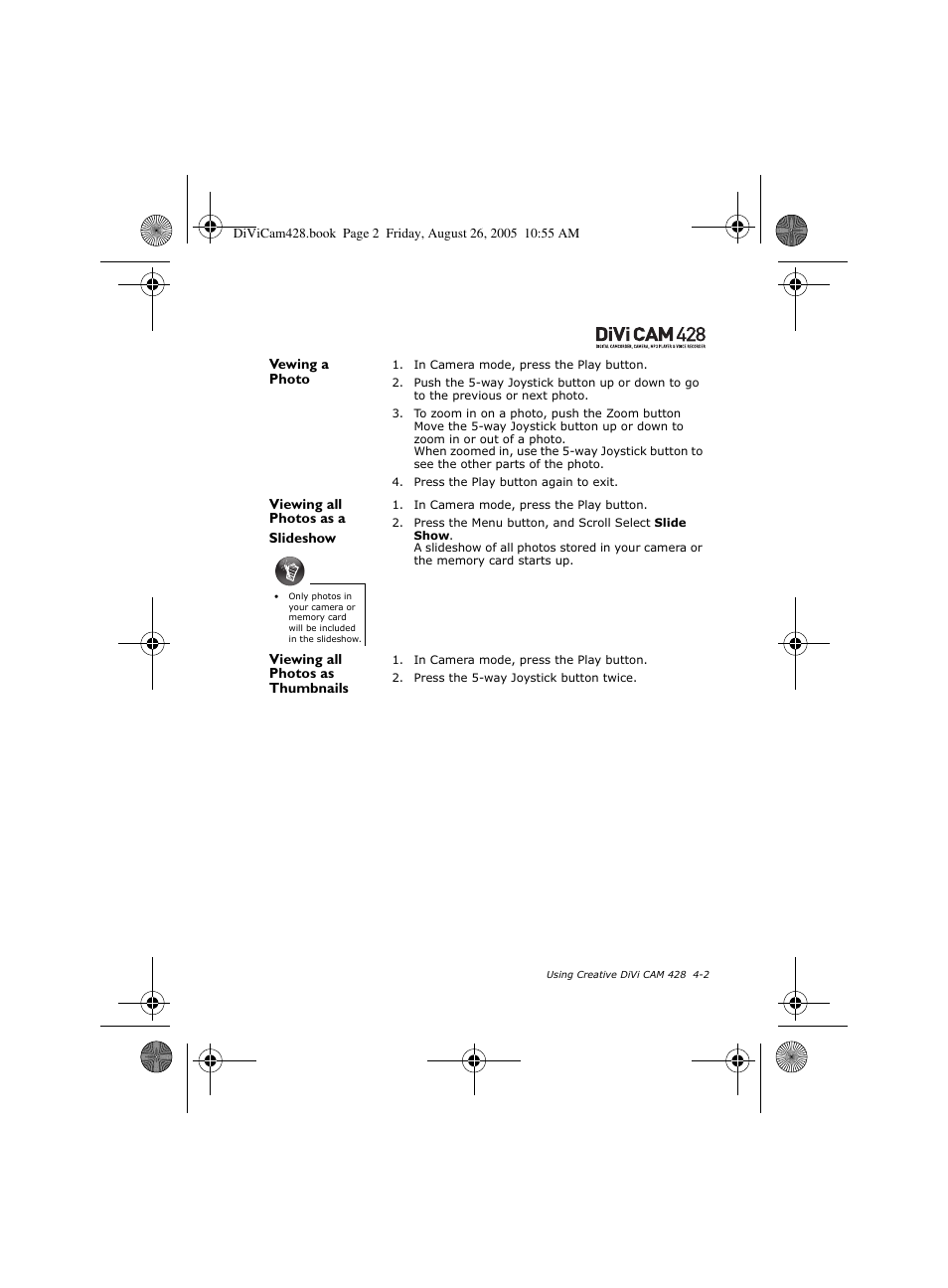 CREATIVE Divi Cam 428 User Manual | Page 21 / 36