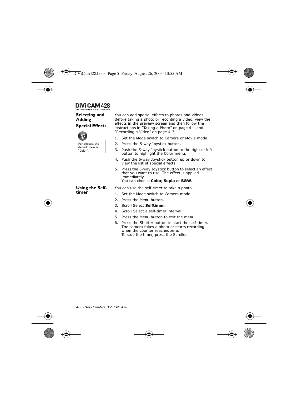 CREATIVE Divi Cam 428 User Manual | Page 24 / 36