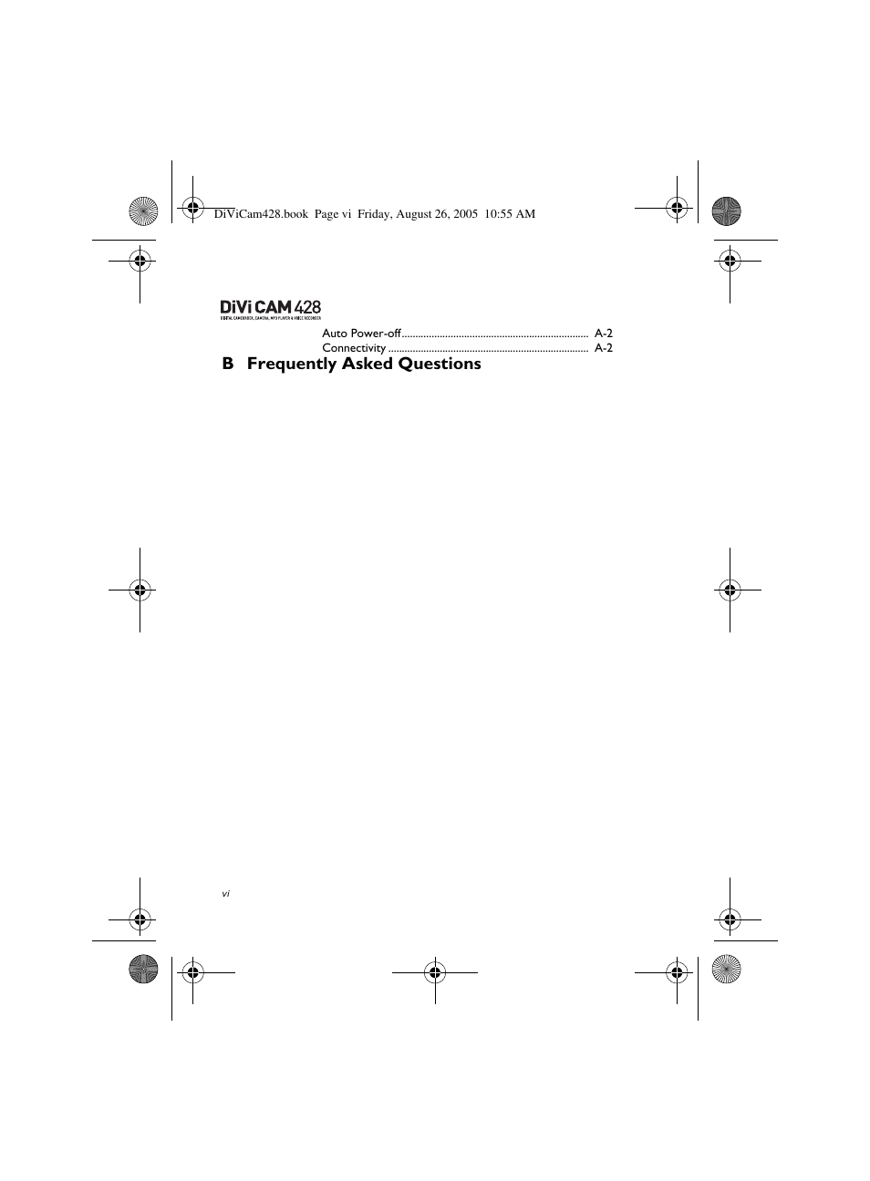 B frequently asked questions | CREATIVE Divi Cam 428 User Manual | Page 6 / 36