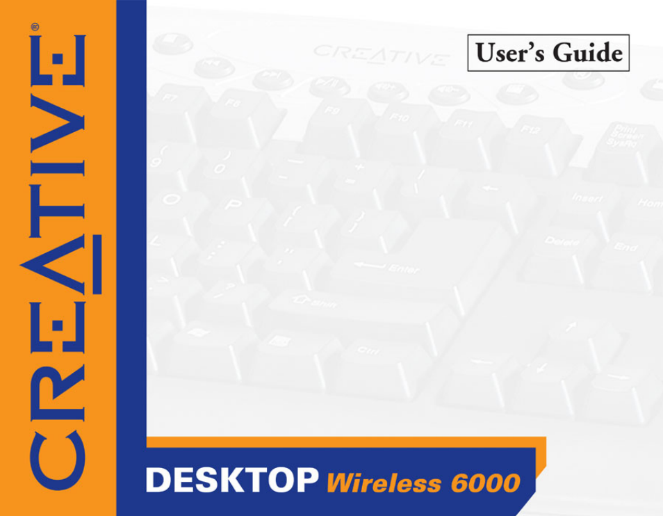 CREATIVE Desktop Wireless 6000 User Manual | 35 pages