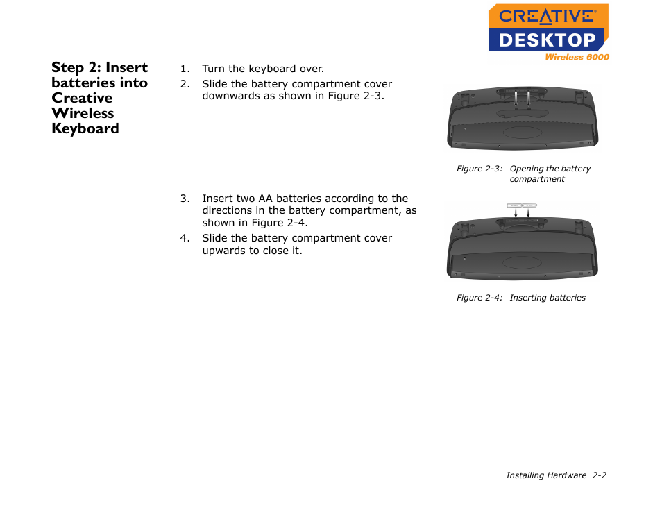 CREATIVE Desktop Wireless 6000 User Manual | Page 17 / 35