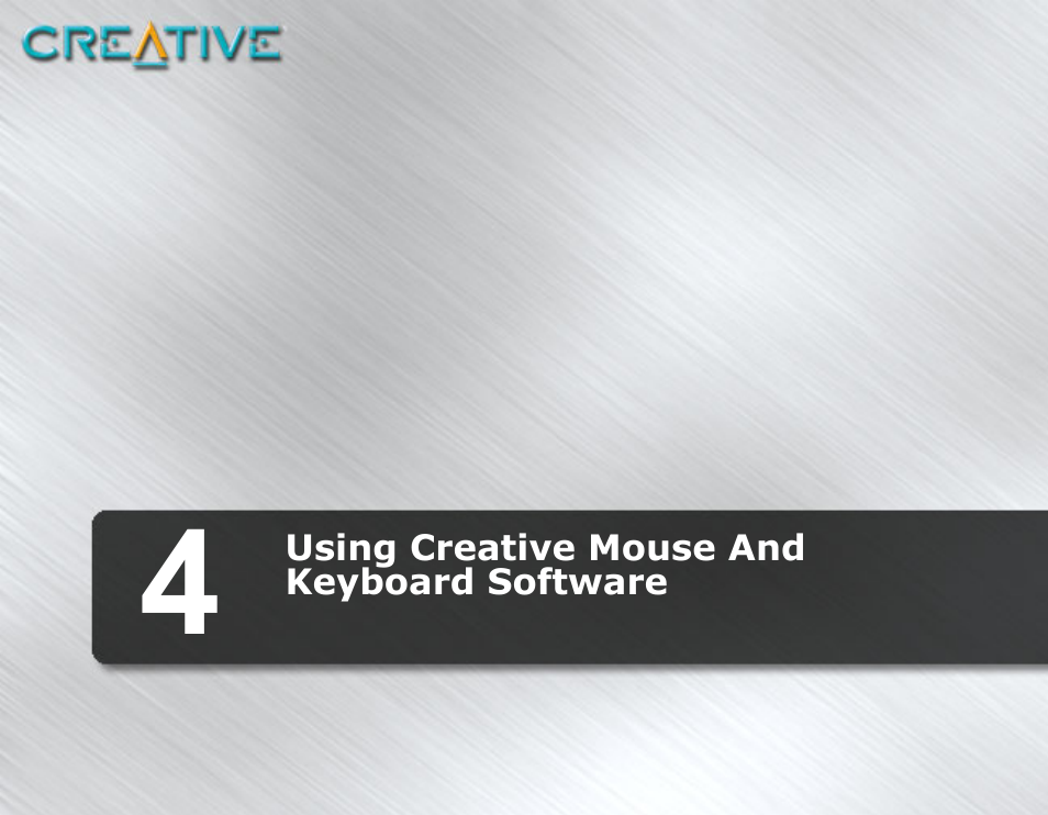Using creative mouse and keyboard software | CREATIVE Desktop Wireless 6000 User Manual | Page 23 / 35