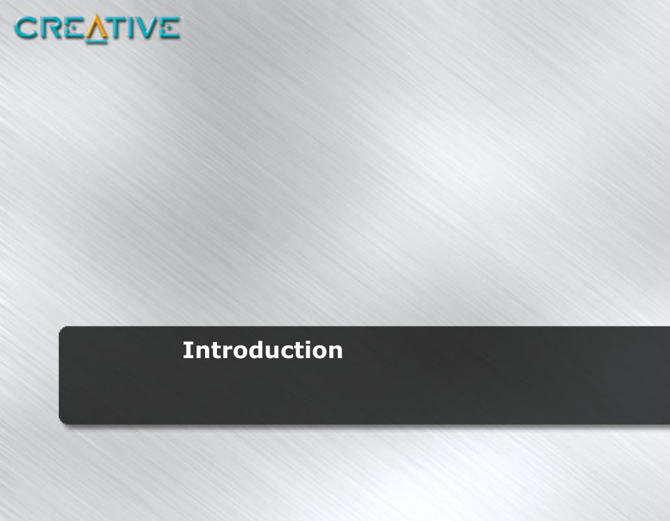 Introduction | CREATIVE Desktop Wireless 6000 User Manual | Page 6 / 35