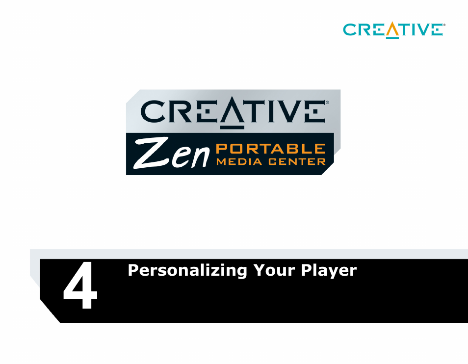 Personalizing your player | CREATIVE Zen Portable Media Center User Manual | Page 28 / 53