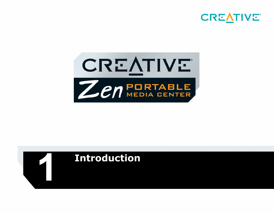 Introduction | CREATIVE Zen Portable Media Center User Manual | Page 8 / 53