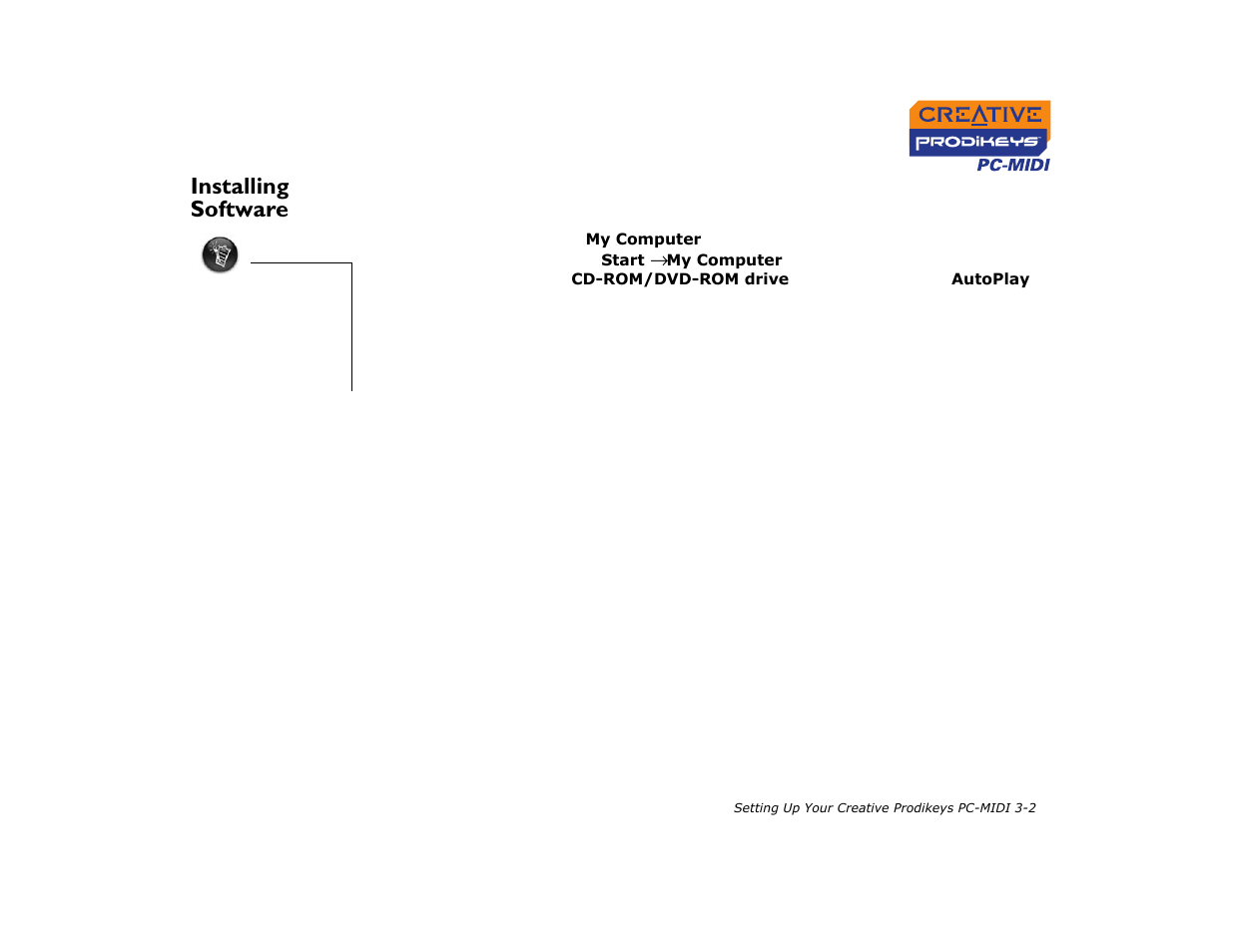 Installing software, Installing software -2 | CREATIVE Prodikeys PC-MIDI PC-MIDI User Manual | Page 14 / 25