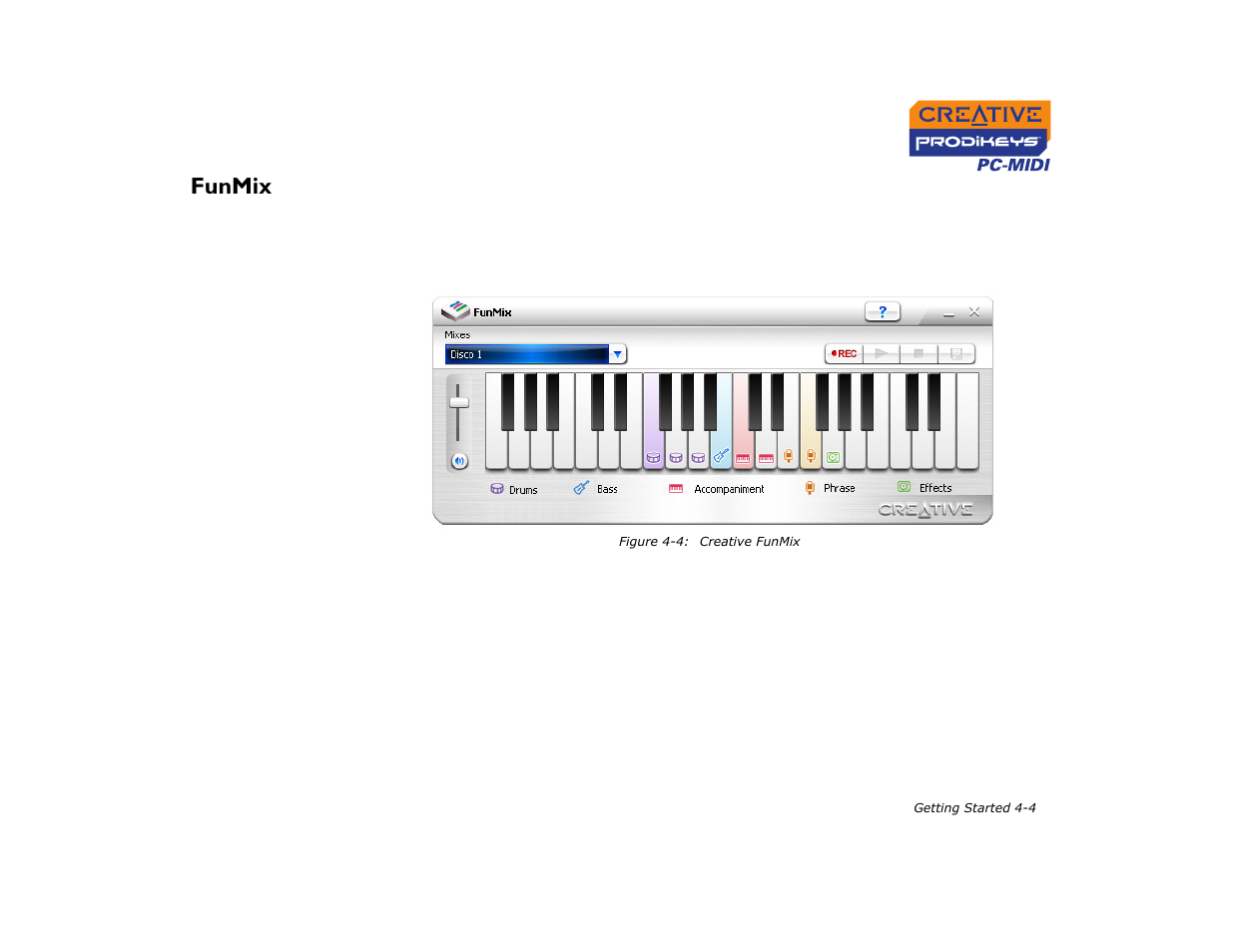 Funmix, Funmix -4 | CREATIVE Prodikeys PC-MIDI PC-MIDI User Manual | Page 19 / 25