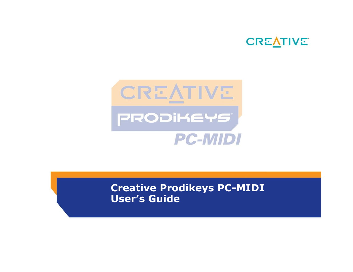 CREATIVE Prodikeys PC-MIDI PC-MIDI User Manual | Page 3 / 25