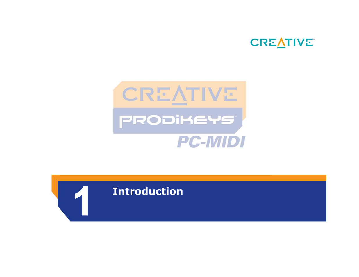 Introduction | CREATIVE Prodikeys PC-MIDI PC-MIDI User Manual | Page 6 / 25