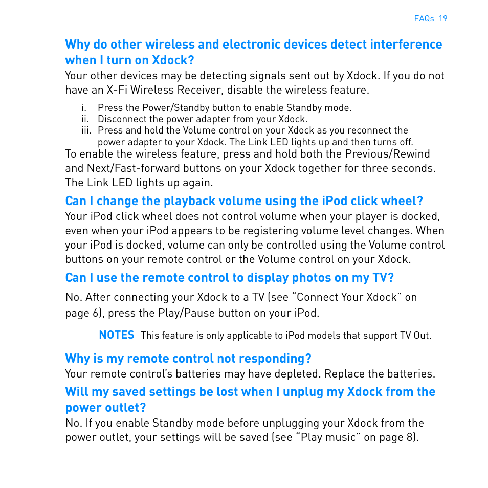 CREATIVE Ipod Xdock User Manual | Page 20 / 25