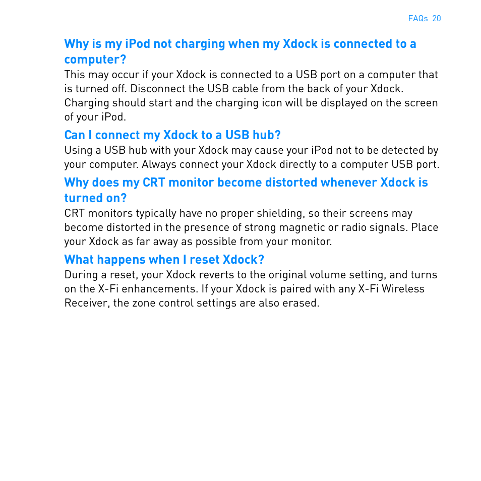 CREATIVE Ipod Xdock User Manual | Page 21 / 25