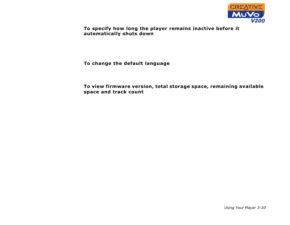 CREATIVE MuVo V200 User Manual | Page 42 / 58
