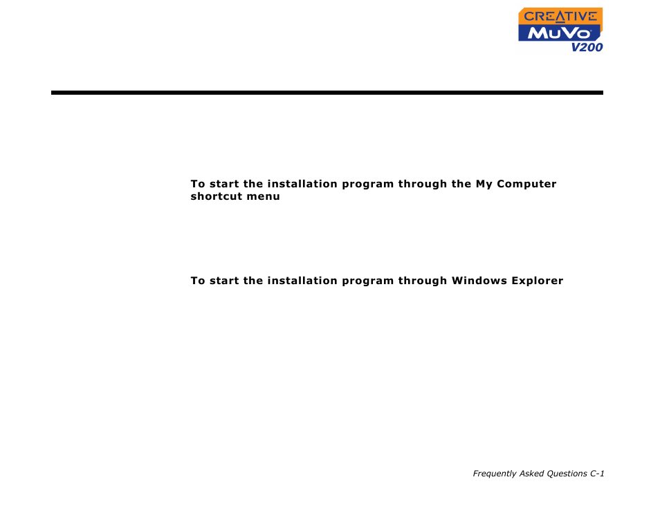 Autoplay, General, C frequently asked questions | Frequently asked questions | CREATIVE MuVo V200 User Manual | Page 55 / 58