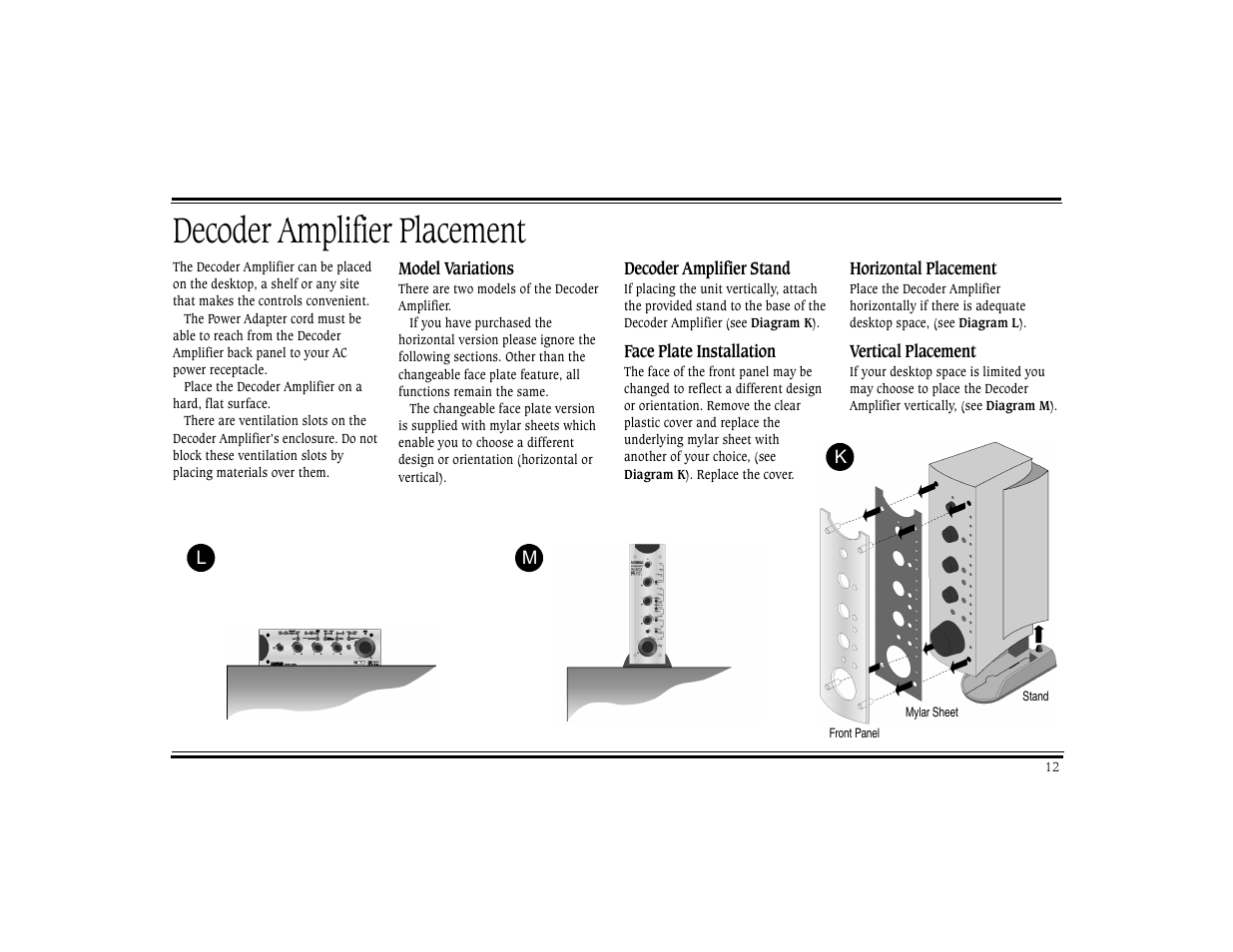 Decoder amplifier placement | CREATIVE Digital DTT 3500 User Manual | Page 16 / 26