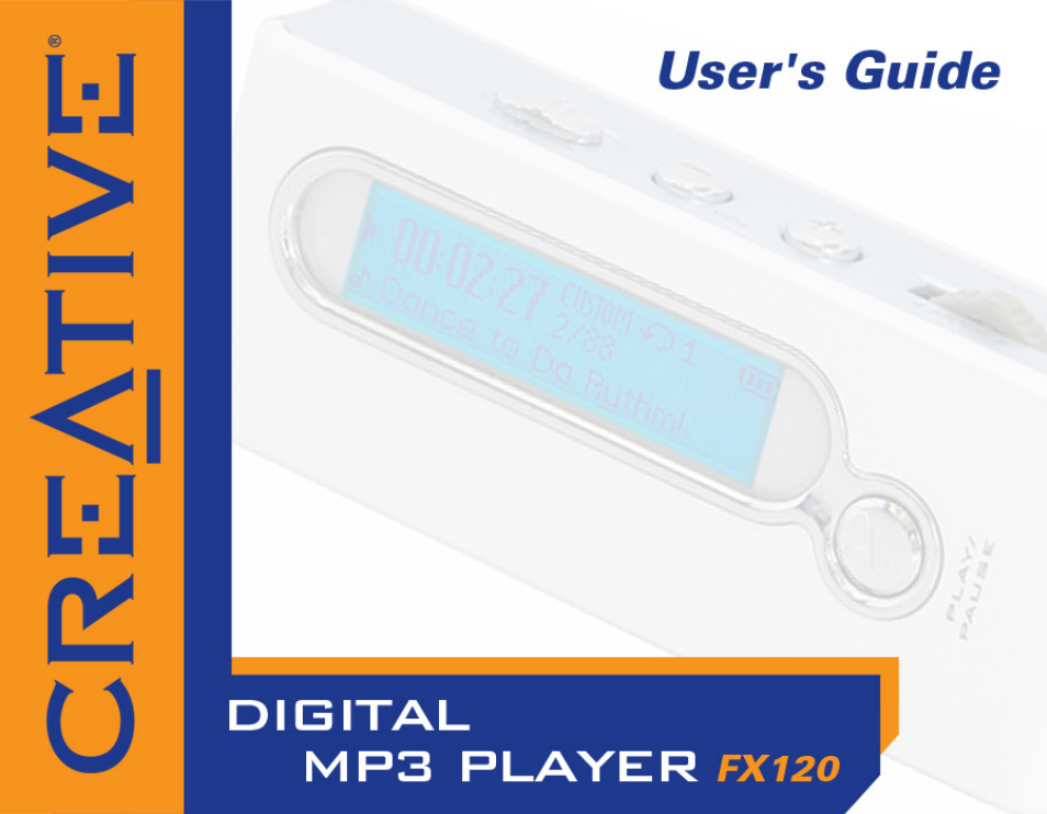 CREATIVE Digtial MP3 Player FX120 User Manual | 61 pages