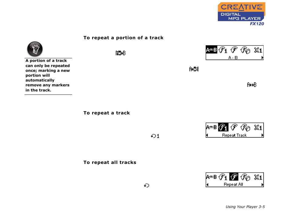 CREATIVE Digtial MP3 Player FX120 User Manual | Page 26 / 61
