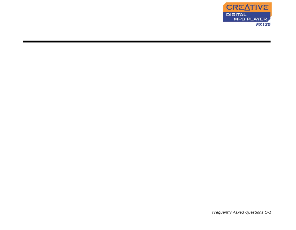 General, Frequently asked questions | CREATIVE Digtial MP3 Player FX120 User Manual | Page 57 / 61