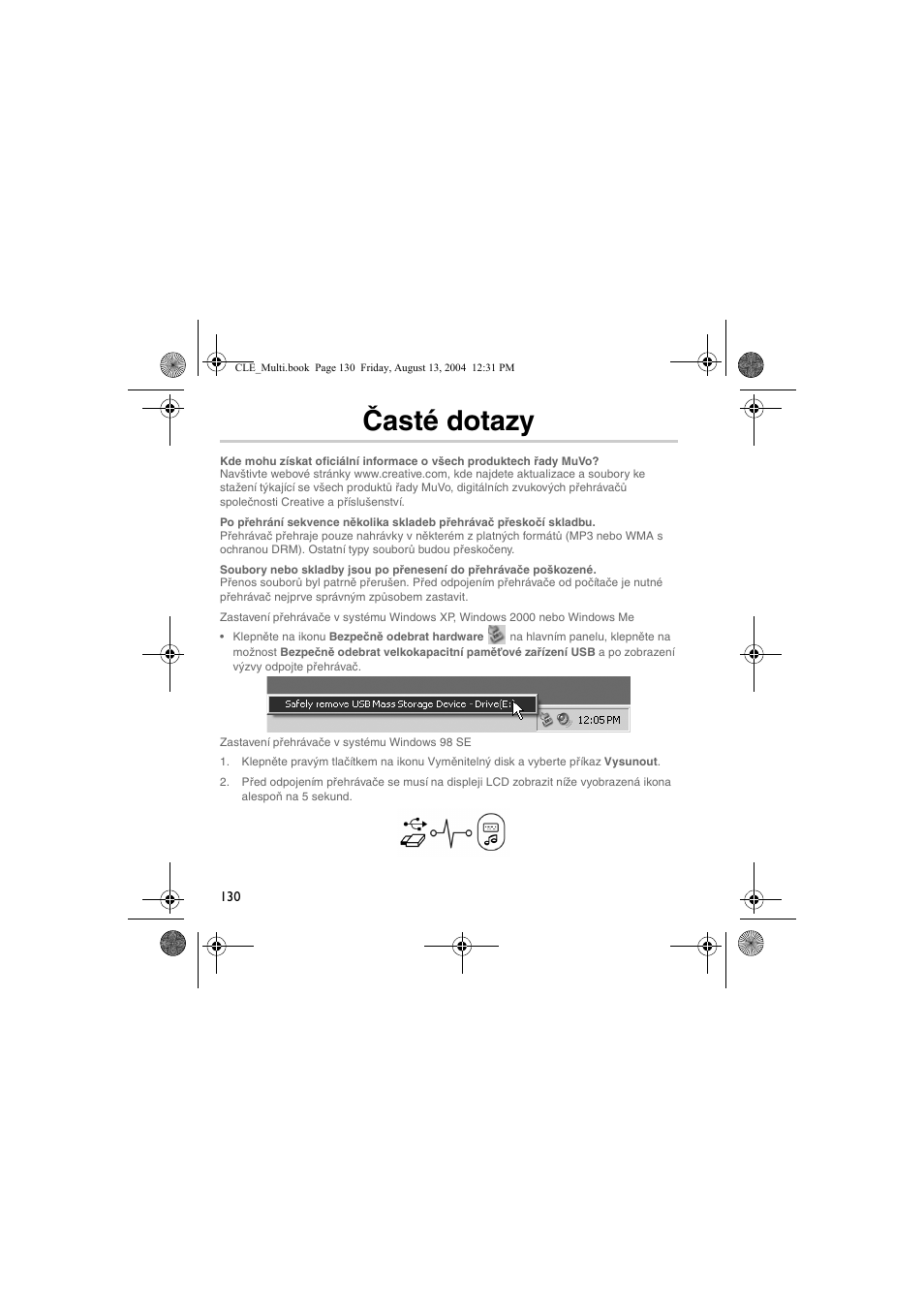 Časté dotazy | CREATIVE CLE User Manual | Page 130 / 157