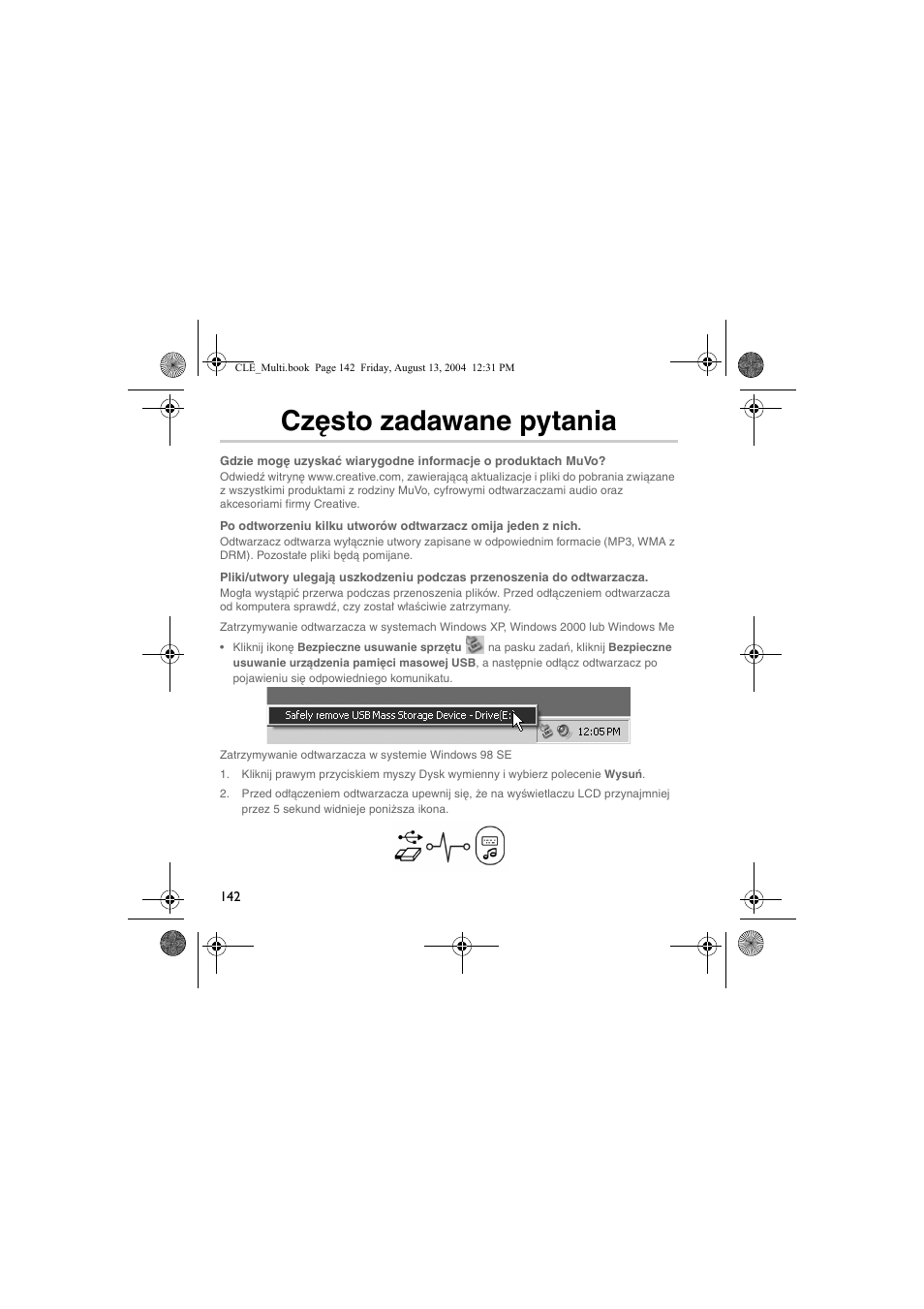 Często zadawane pytania | CREATIVE CLE User Manual | Page 142 / 157