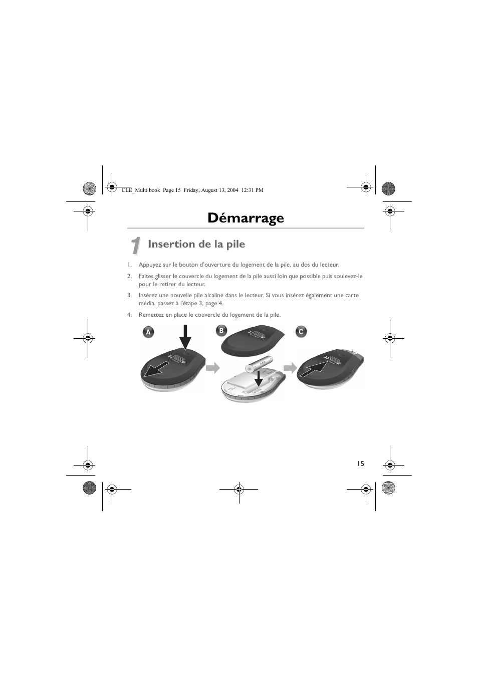 Démarrage | CREATIVE CLE User Manual | Page 15 / 157