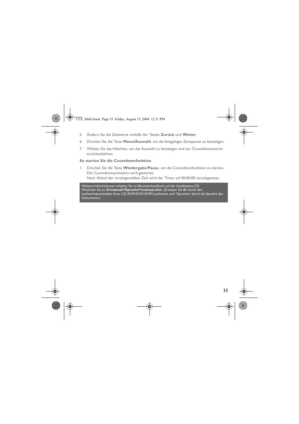 CREATIVE CLE User Manual | Page 33 / 157