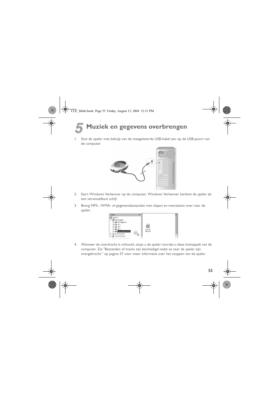 Muziek en gegevens overbrengen | CREATIVE CLE User Manual | Page 55 / 157