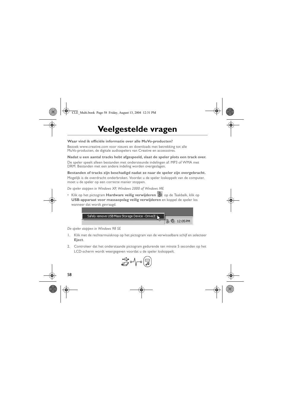 Veelgestelde vragen | CREATIVE CLE User Manual | Page 58 / 157