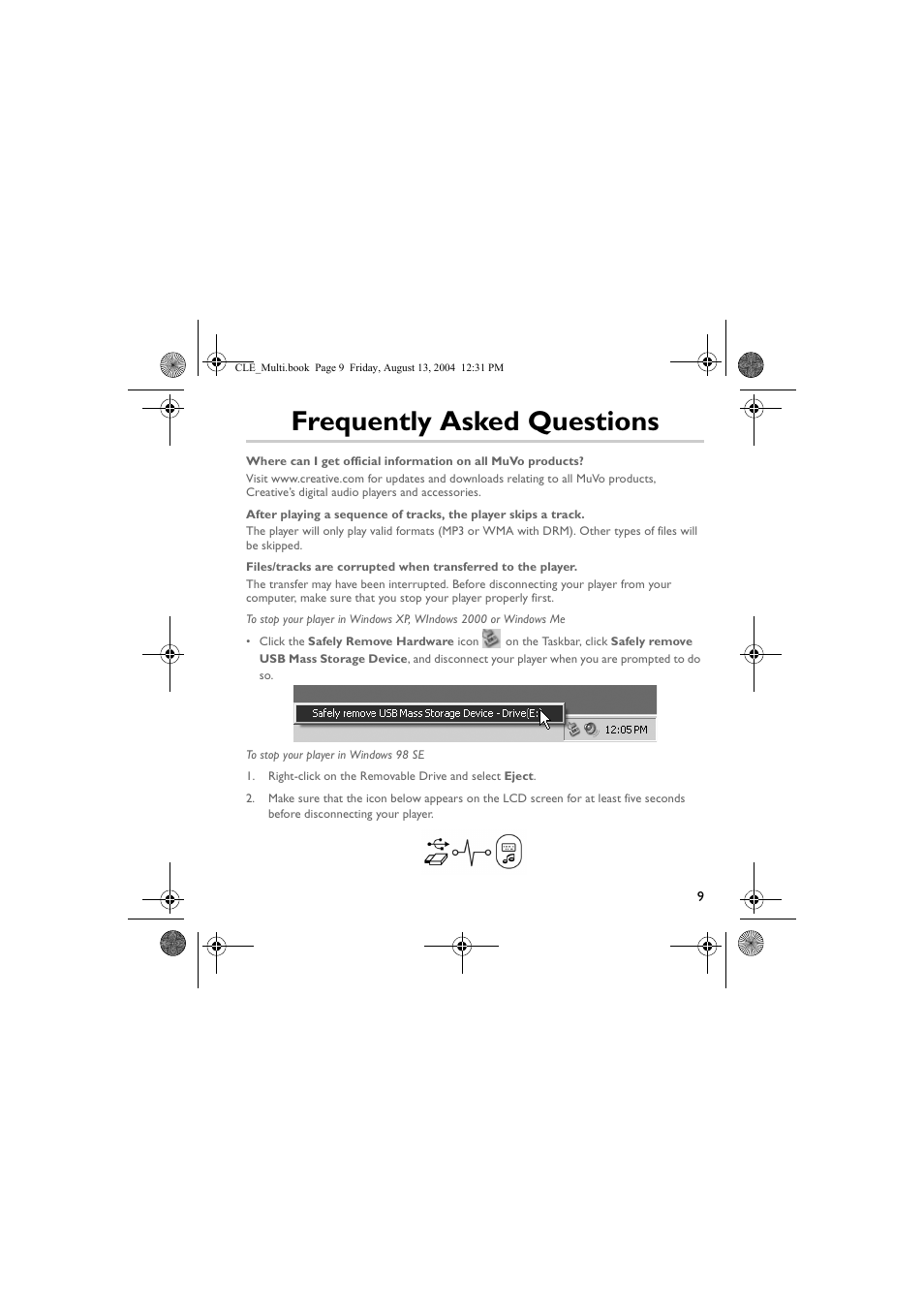 Frequently asked questions | CREATIVE CLE User Manual | Page 9 / 157