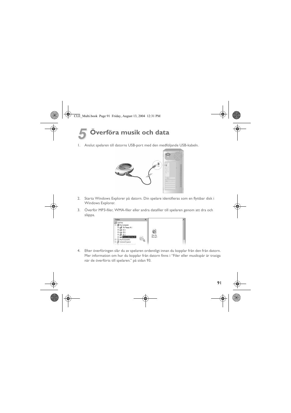 Överföra musik och data | CREATIVE CLE User Manual | Page 91 / 157