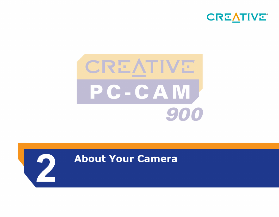 About your camera | CREATIVE PC-CAM 900 User Manual | Page 13 / 57