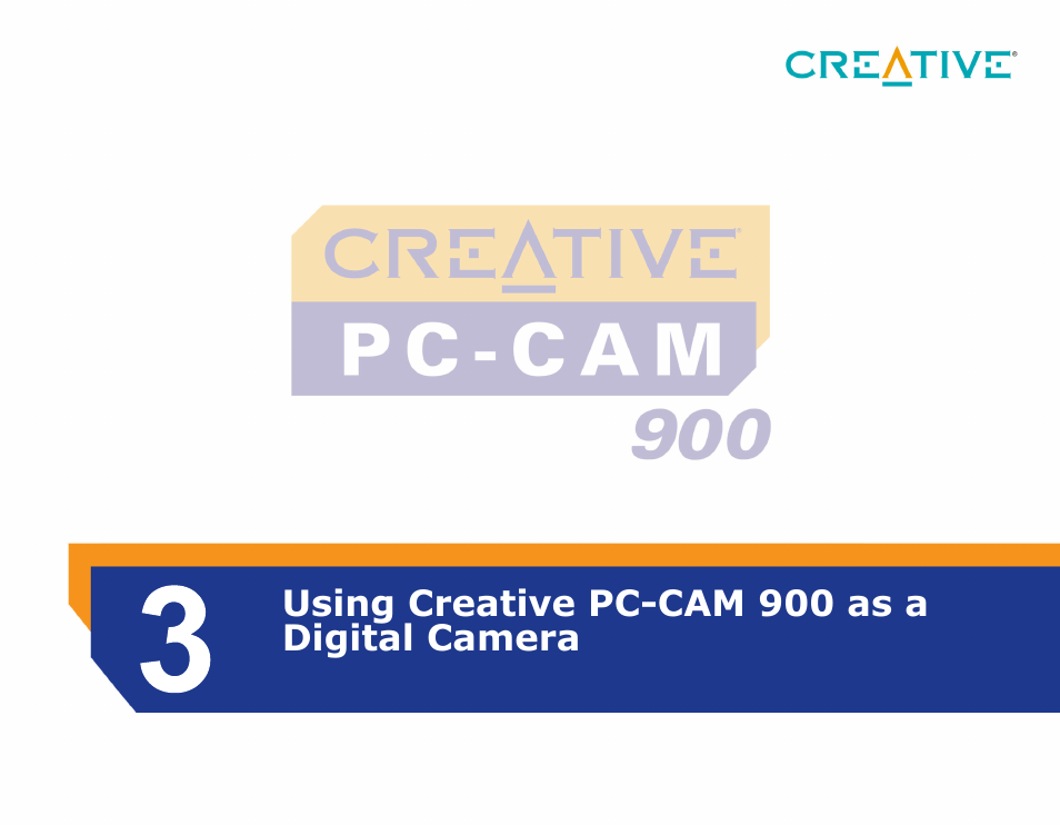 Using creative pc-cam 900 as a digital camera | CREATIVE PC-CAM 900 User Manual | Page 23 / 57