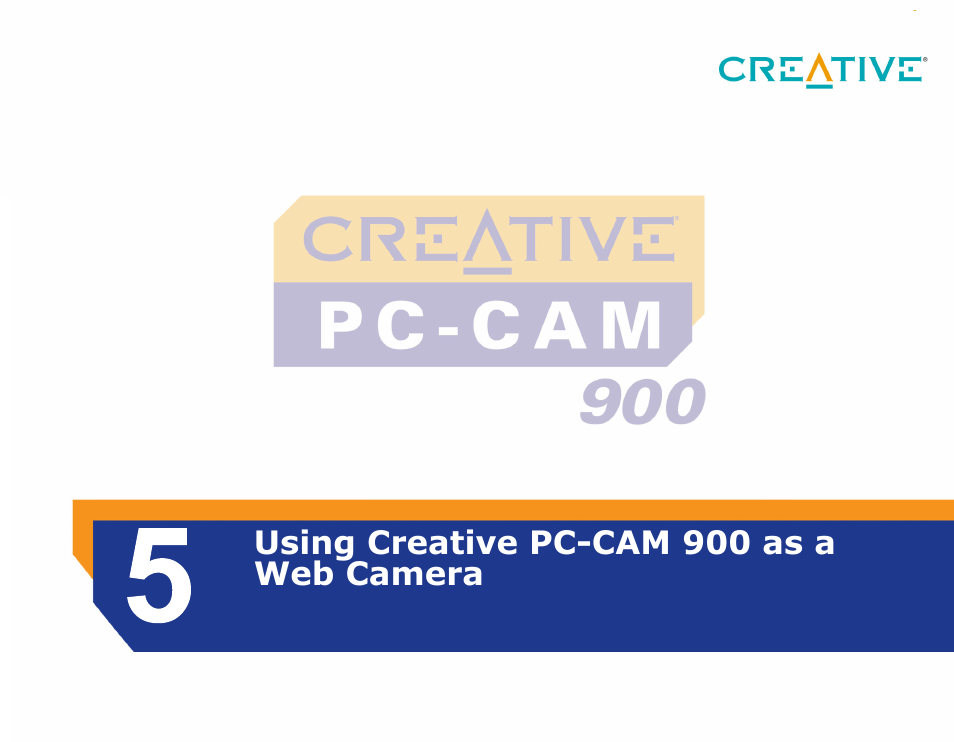 Using creative pc-cam 900 as a web camera | CREATIVE PC-CAM 900 User Manual | Page 38 / 57