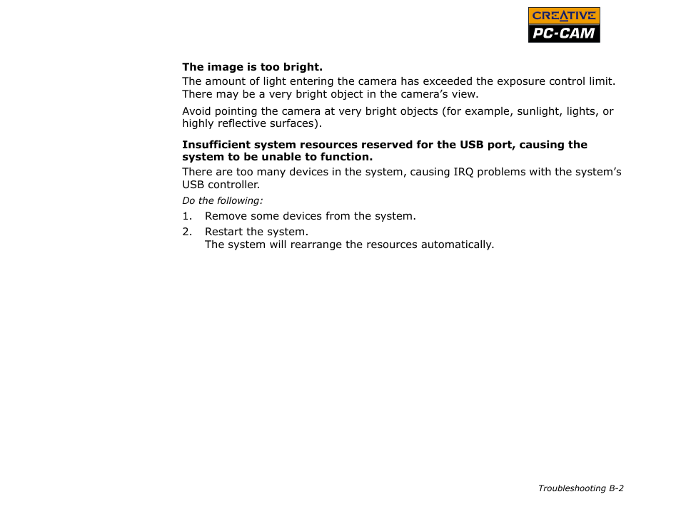 CREATIVE PC-CAM 900 User Manual | Page 54 / 57