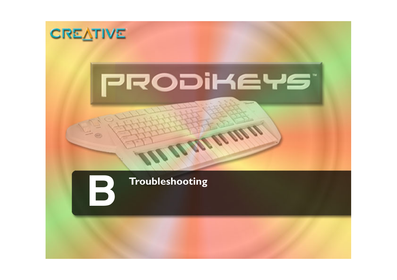 Troubleshooting | CREATIVE Prodikeys User Manual | Page 23 / 24