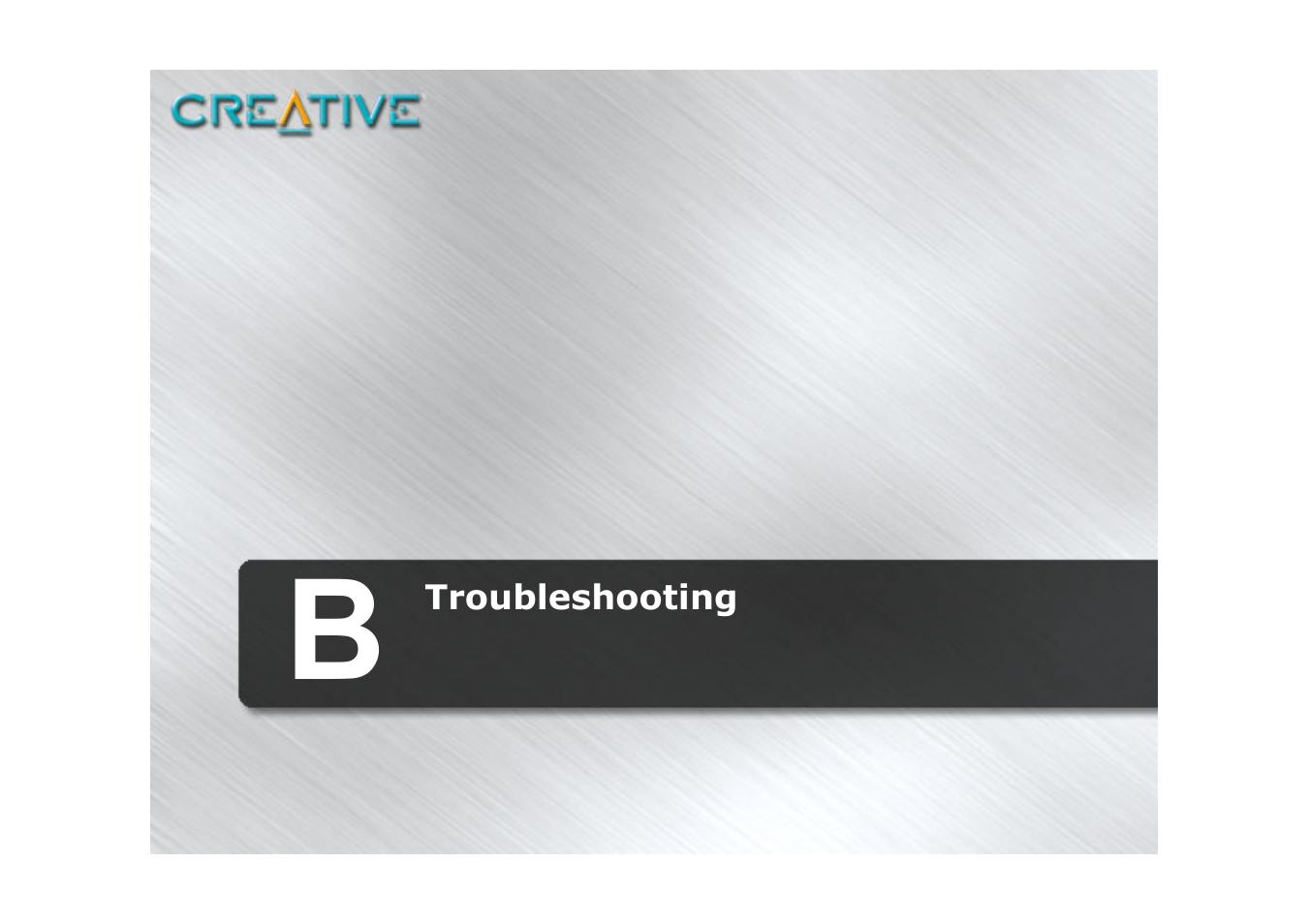 Troubleshooting, B troubleshooting | CREATIVE Desktop Wireless 8000 User Manual | Page 34 / 37